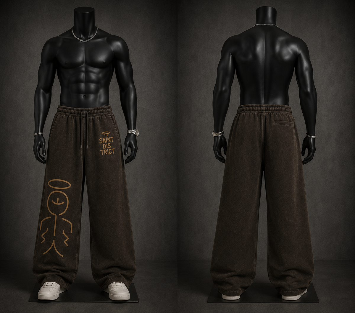Fallen Saint- wide leg pants