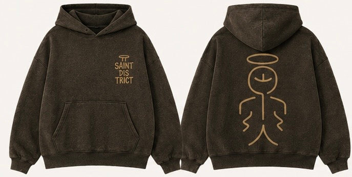 Halo-Brown Hoodie