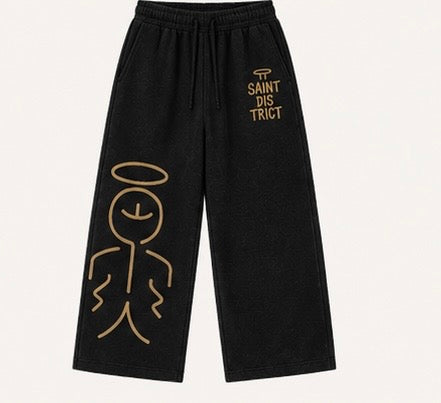 Saint District-Black Sweatpants