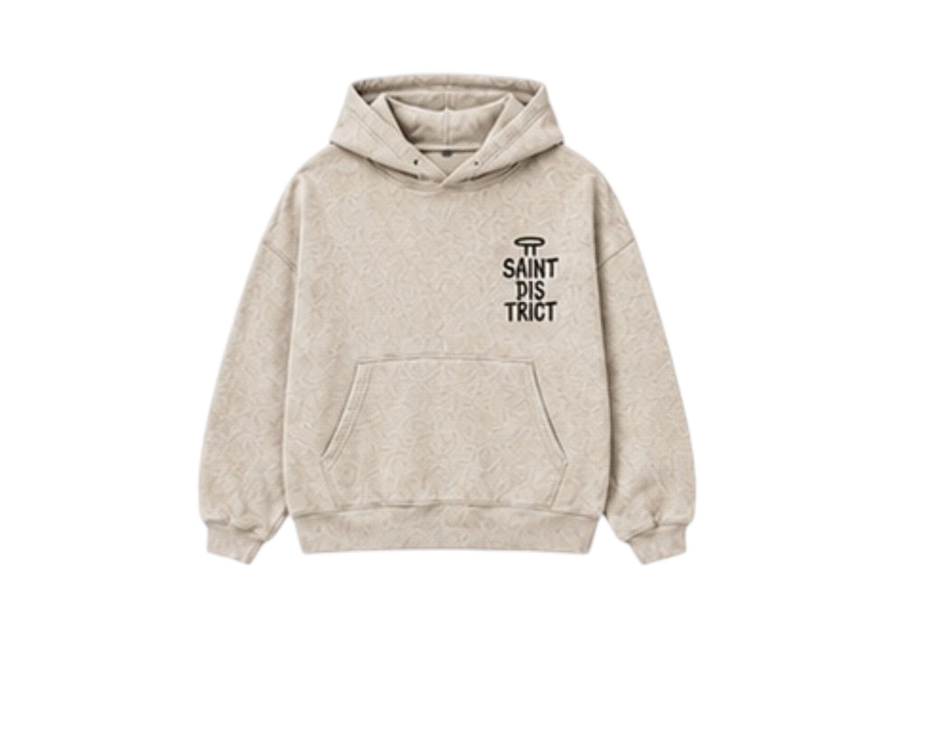 Halo Bone- White hoodie