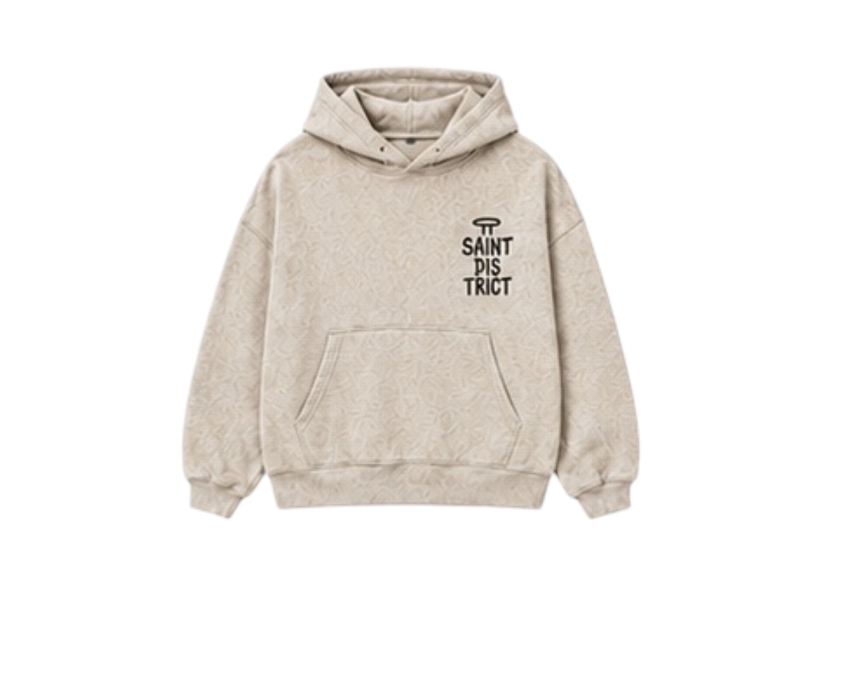 Halo Bone- White hoodie