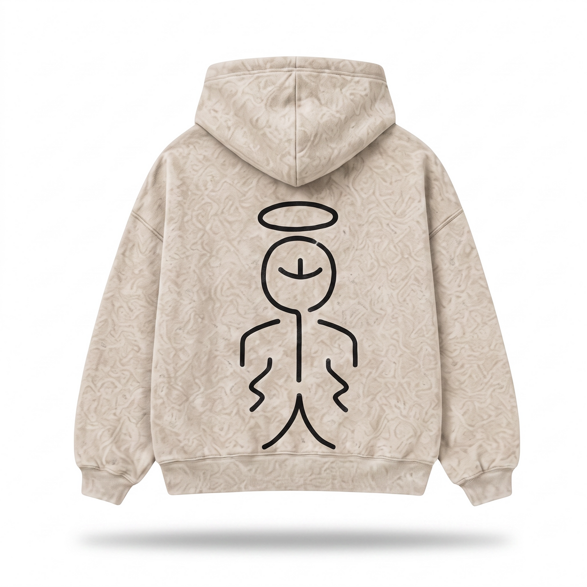 Halo Bone- White hoodie