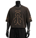 Cross Saint-OversizedBrown (Crop)Tee